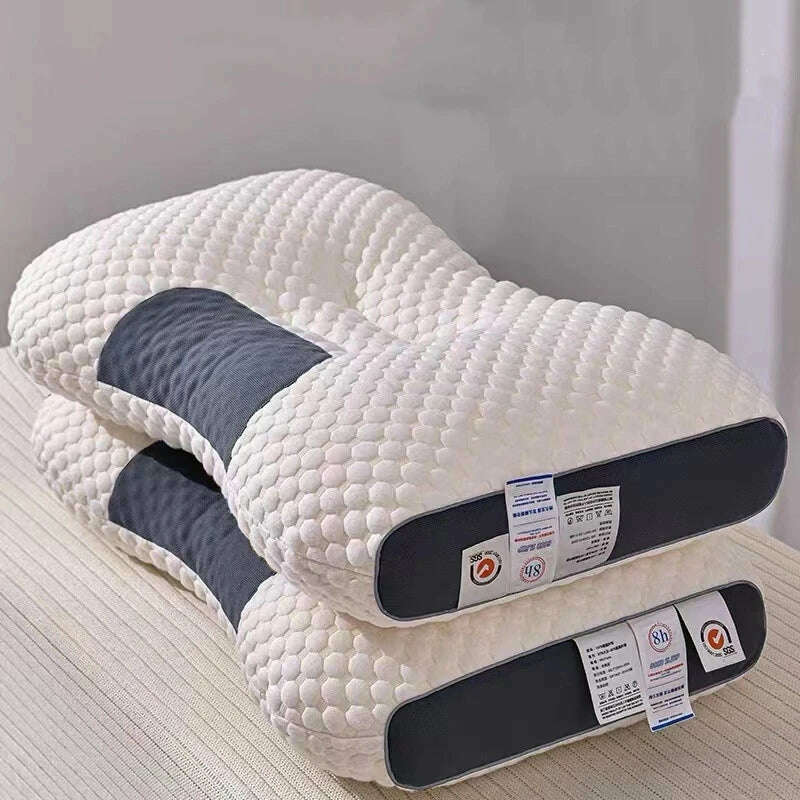 KIMLUD, New 3D SPA Massage Pillow Orthopedic Sleeping Pillows 3D Good Night Pillow Partition Help Sleep and Protect the Neck Pillows, 1pc Style A, KIMLUD APPAREL - Womens Clothes