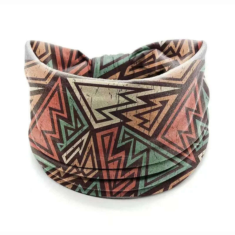 KIMLUD, New African Pattern Print Wide Headband for Women Twist Style Hair Bandanas Head Wrap Elastic Headwear Turban Girls Accessories, 24, KIMLUD APPAREL - Womens Clothes