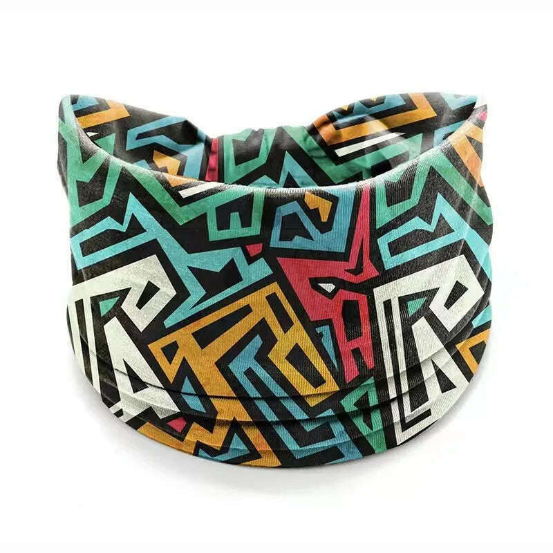 KIMLUD, New African Pattern Print Wide Headband for Women Twist Style Hair Bandanas Head Wrap Elastic Headwear Turban Girls Accessories, 23, KIMLUD APPAREL - Womens Clothes