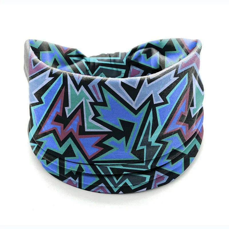 KIMLUD, New African Pattern Print Wide Headband for Women Twist Style Hair Bandanas Head Wrap Elastic Headwear Turban Girls Accessories, 20, KIMLUD APPAREL - Womens Clothes