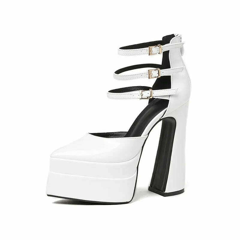New brand Women Sandals Fashion Summer Shoes Sexy Ankle Strap Platform Wedges High heels Gladiator Sandals Female Chunky Shoes - KIMLUD