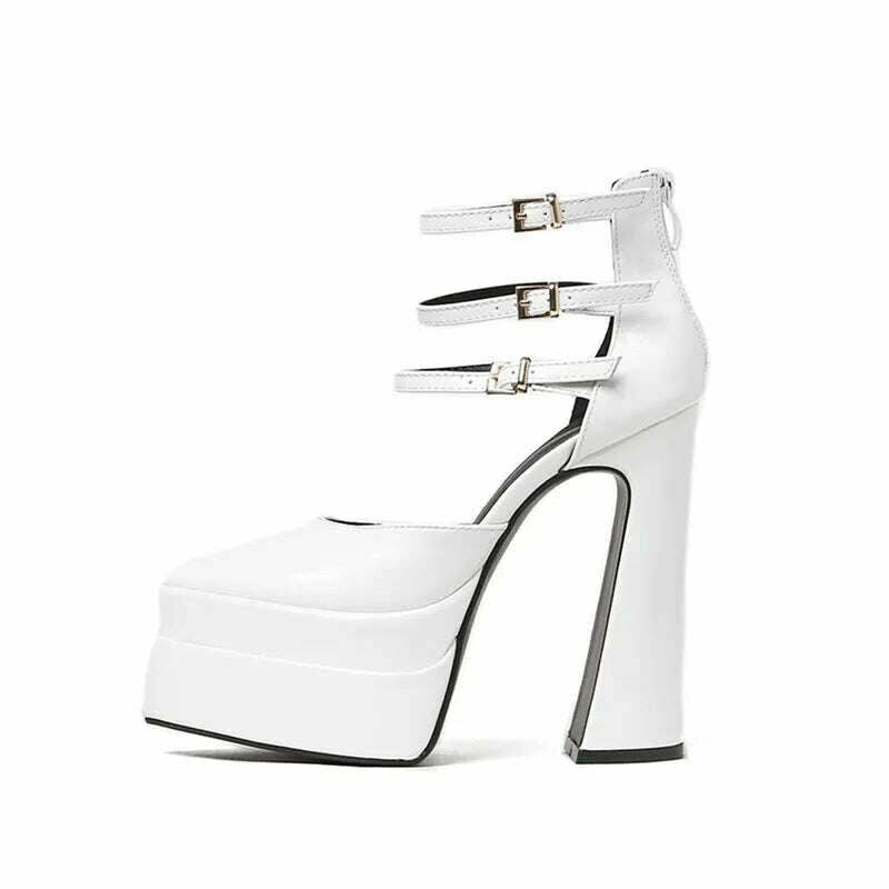 New brand Women Sandals Fashion Summer Shoes Sexy Ankle Strap Platform Wedges High heels Gladiator Sandals Female Chunky Shoes - KIMLUD