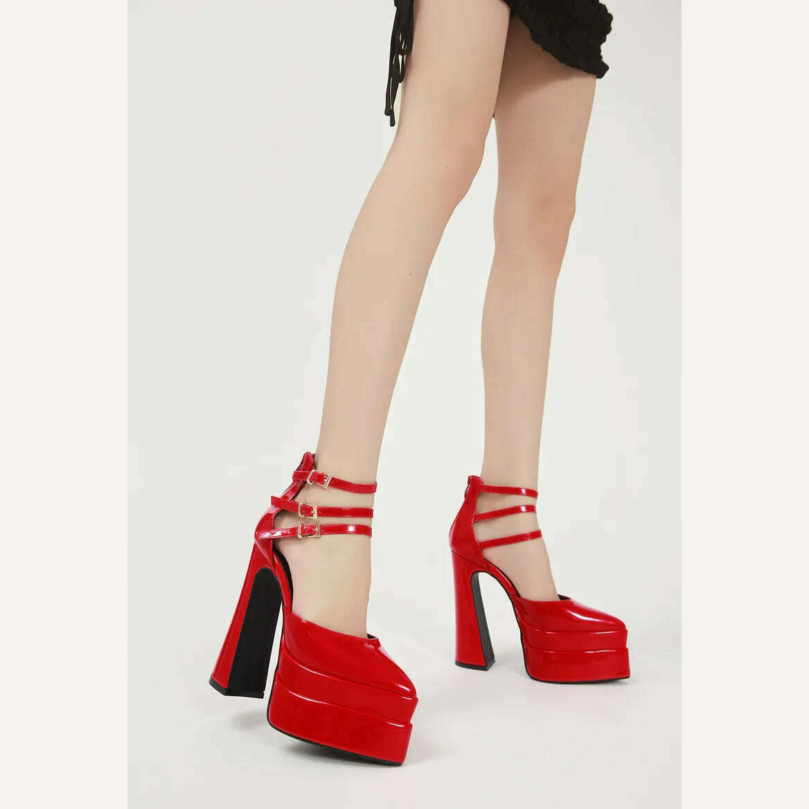 New brand Women Sandals Fashion Summer Shoes Sexy Ankle Strap Platform Wedges High heels Gladiator Sandals Female Chunky Shoes - KIMLUD