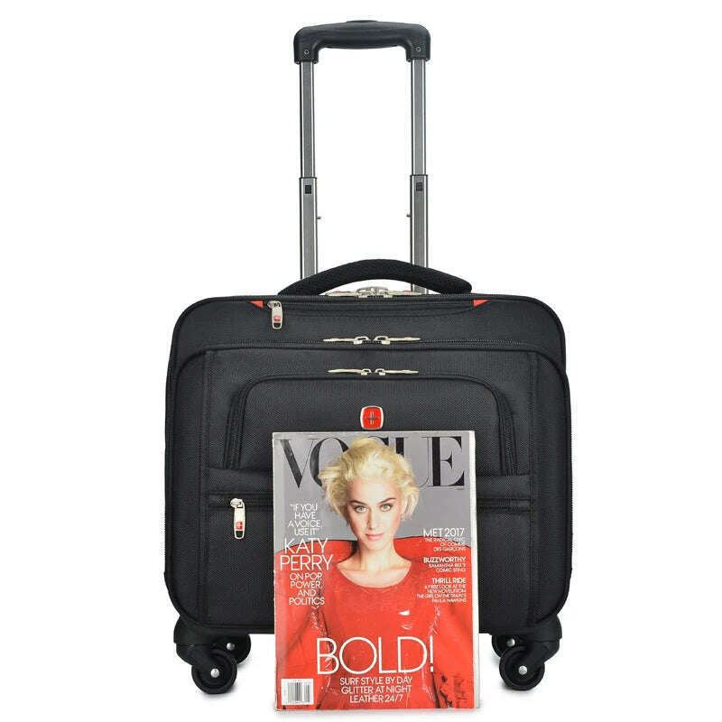 KIMLUD, New Business Oxford Rolling Luggage Casters 18 inch Men Multifunction Carry On Wheels Suitcase Trolley Bag vs Travel Bag Trunk, KIMLUD Womens Clothes