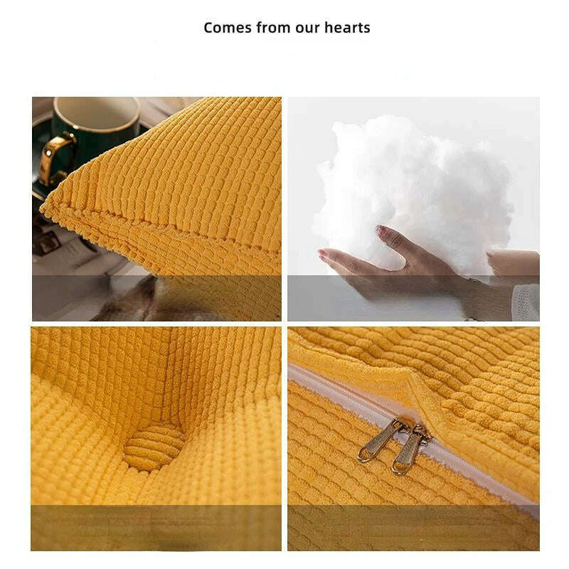 New Comfortable Headrest Cushion Bedroom Bed Long Pillow Washable Soft Triangular Backrest Room Decoration Head Waist Protection - KIMLUD