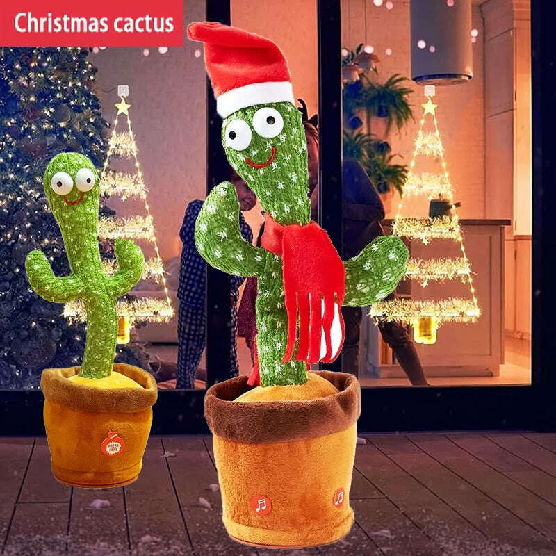 KIMLUD, New Dancing Cactus Toys Repeat Talking Songs Wriggle Dancing Sing Toy Talk Plushie Stuffed Toys for Baby Adult Christmas Gifts, KIMLUD Womens Clothes