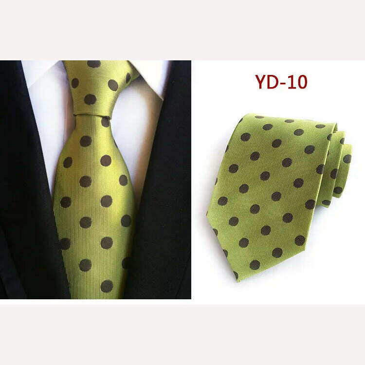 New Design Fashion Necktie Orange White Blue Polka Dot Ties for Man Business Wedding Formal NeckTie 8cm Silk Dress Gift Gravata - KIMLUD