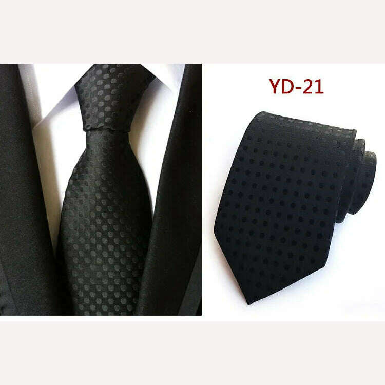 New Design Fashion Necktie Orange White Blue Polka Dot Ties for Man Business Wedding Formal NeckTie 8cm Silk Dress Gift Gravata - KIMLUD