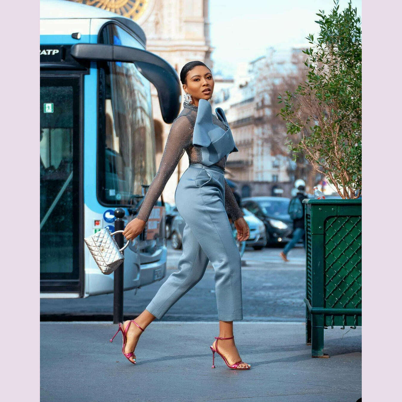 KIMLUD, New Designed 2 Pieces Set High Neck Full Sleeve Dresses Suits Women Jacket Pencil Pants Prom Party Custom Made, picture color / 16, KIMLUD APPAREL - Womens Clothes