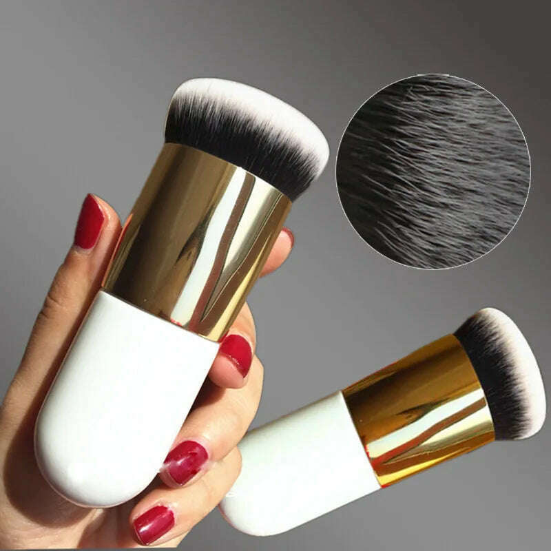 New Fashion Big Size Makeup Brushes Foundation Powder Brush Face Blush Professional Large Cosmetics Soft Foundation Make Up Tool - KIMLUD