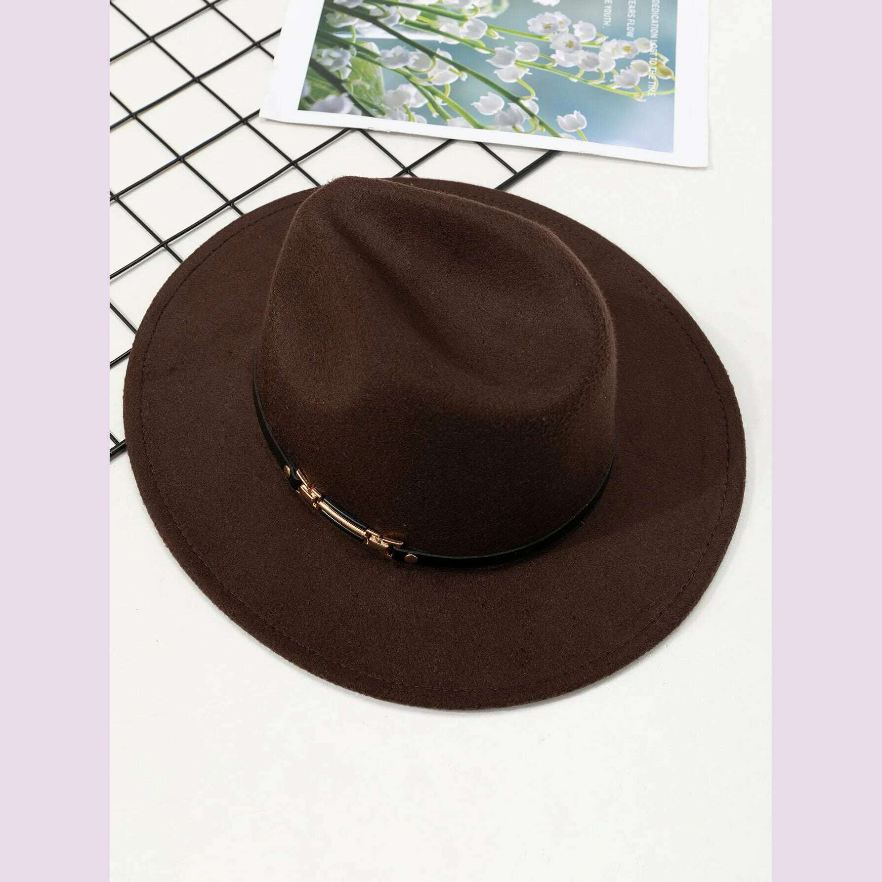 New Fashion Elegant Jazz Hat Woolen Hat Women's Spring Autumn Winter Woolen Fabric Vintage Literature Peaked cap - KIMLUD