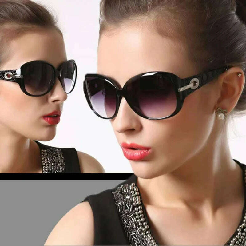 New Fashion Oversized Sunglasses Woman Personality Outdoor Sport Sun Glasses Female Vintage Brand Eyewear UV400 Oculos De Sol - KIMLUD