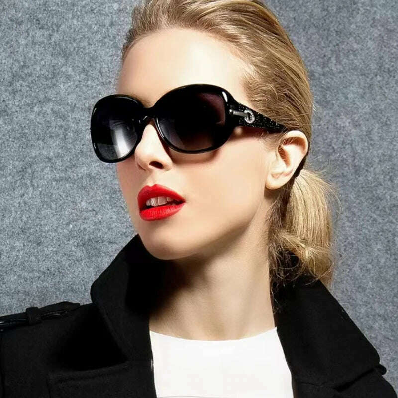 New Fashion Oversized Sunglasses Woman Personality Outdoor Sport Sun Glasses Female Vintage Brand Eyewear UV400 Oculos De Sol - KIMLUD