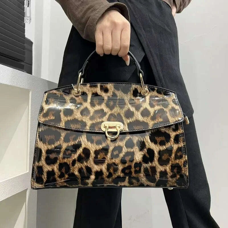 New Fashion Women's Bag Casual Retro Leopard Print Shoulder Bag High Quality Personalized Crossbody Bag Designer Luxury Handbags