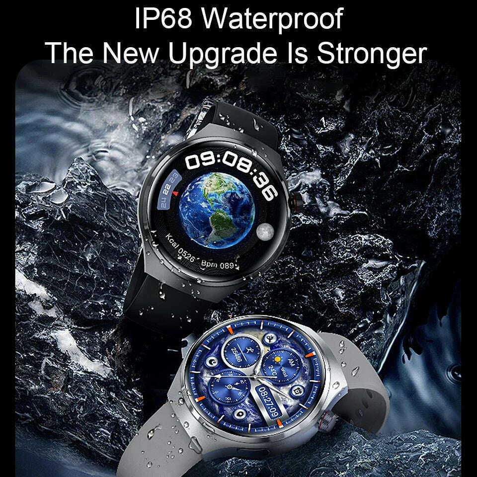 KIMLUD, NEW For HUAWEI GT4 Pro GPS NFC SmartWatch Men 454*454 AMOLED Screen Heart rate Bluetooth Call IP68 Waterproof Man Smartwatch2024, KIMLUD Womens Clothes