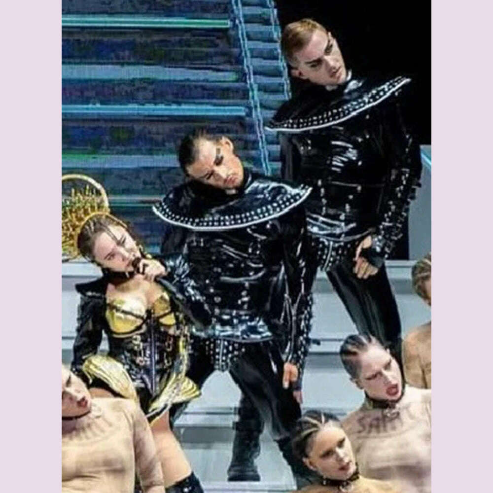 KIMLUD, New Golden Womens Gogo Performance Costume Bar Dance Performance Suit Nightclub Original Walk Show Outfit DJ Practice Clothing , KIMLUD Womens Clothes