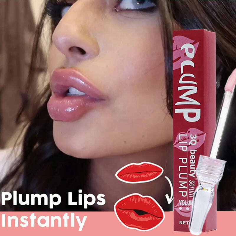 KIMLUD, New Lip Plump Serum Increase Lip Elasticity Reduce Lip Mask Fine Lines Instant Volumising Increase Moisturizing Lip Essence Oil, KIMLUD Womens Clothes