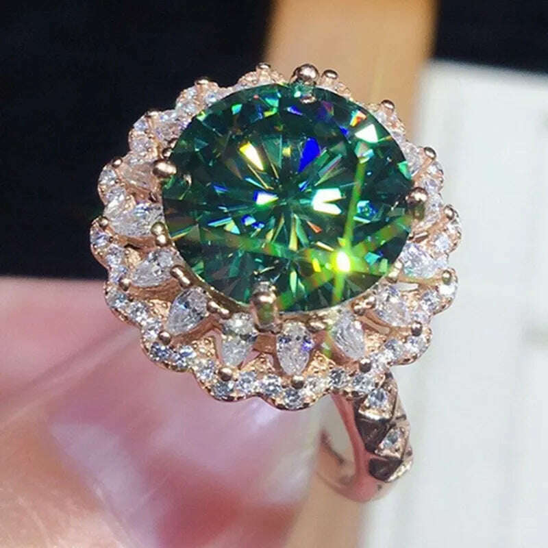 KIMLUD, New Luxury Gemstone Emerald Ring Gold Color Inlaid Green Zircon Rings For Women Cheap Jewelry Ring Indie Engagement Jewelry, 2 / 6, KIMLUD APPAREL - Womens Clothes