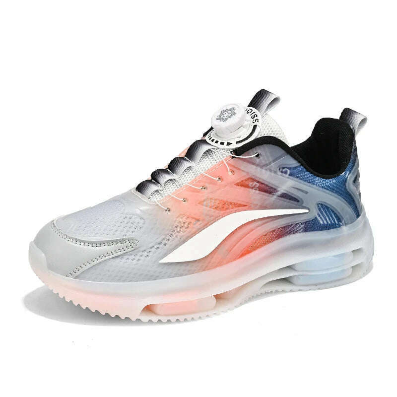 KIMLUD, New Male Sneakers Comfort Men Casual Shoes 2023 Four Seasons Breathable Men's Running Shoes Tenis Masculino Anti-slip Mens Shoes, Gray Orange / 36, KIMLUD APPAREL - Womens Clothes
