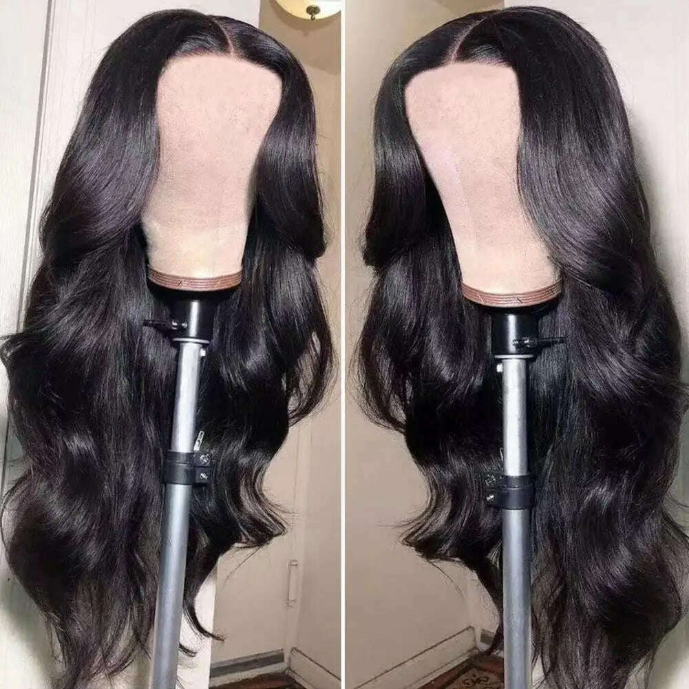 New selling wig female long curly hair big wave synthetic high temperature silk mechanism wig set - KIMLUD