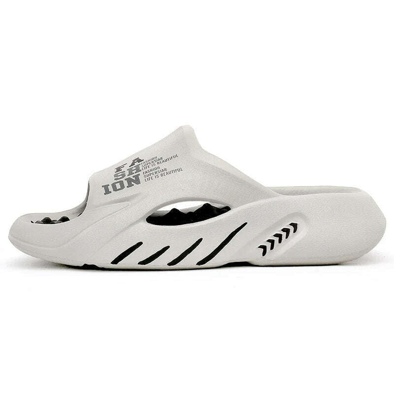 New Summer Men Massage Slippers Sides Indoor Outdoor Sandals Beach Casual Shoes Soft Sole Slides Men Flip-flops Men's Sandals - KIMLUD