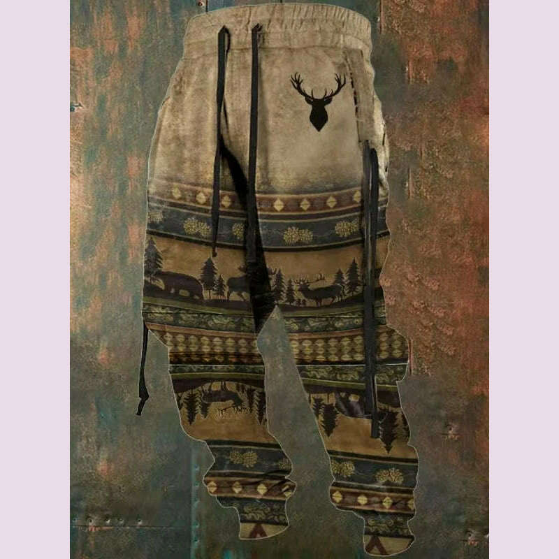 New Wide Leg Men's Sweatpants 3D Print Y2k Pants Man Casual Golf Joggers Long Outdoor Hip Hop Male Loose Trousers Gym Tracksuit - KIMLUD