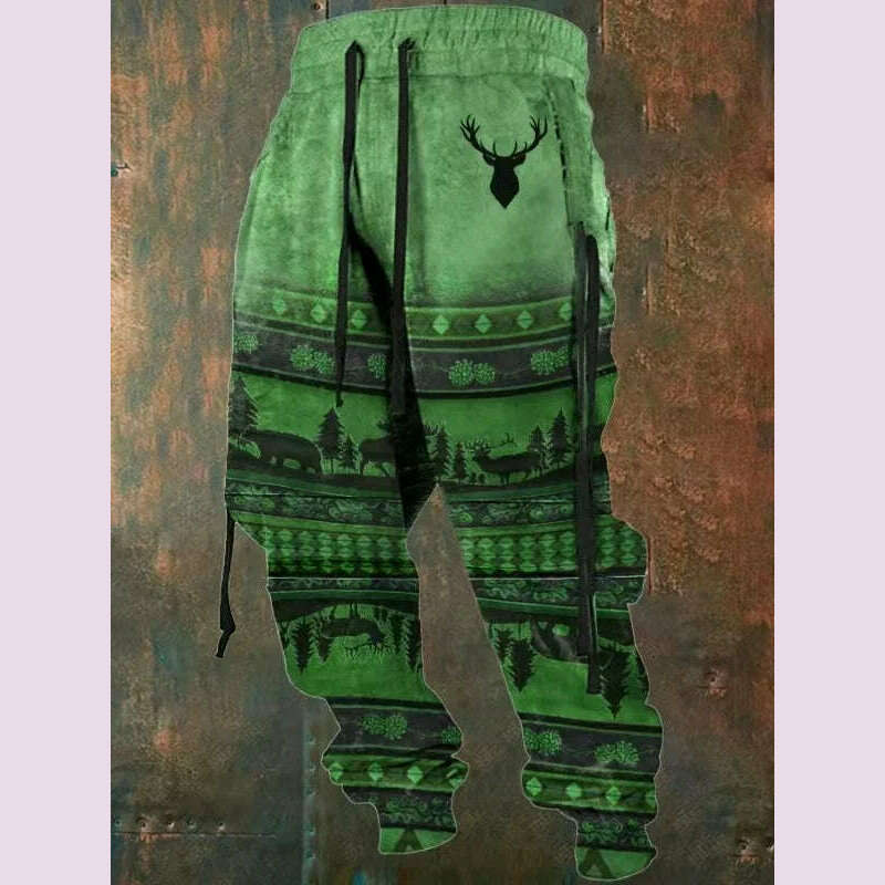 New Wide Leg Men's Sweatpants 3D Print Y2k Pants Man Casual Golf Joggers Long Outdoor Hip Hop Male Loose Trousers Gym Tracksuit - KIMLUD