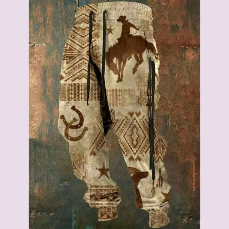 New Wide Leg Men's Sweatpants 3D Print Y2k Pants Man Casual Golf Joggers Long Outdoor Hip Hop Male Loose Trousers Gym Tracksuit - KIMLUD