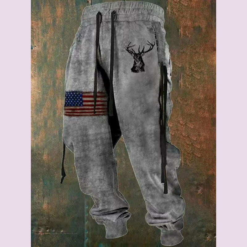 New Wide Leg Men's Sweatpants 3D Print Y2k Pants Man Casual Golf Joggers Long Outdoor Hip Hop Male Loose Trousers Gym Tracksuit - KIMLUD