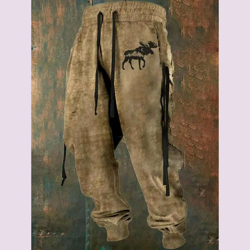 New Wide Leg Men's Sweatpants 3D Print Y2k Pants Man Casual Golf Joggers Long Outdoor Hip Hop Male Loose Trousers Gym Tracksuit - KIMLUD