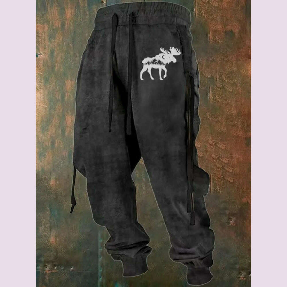 New Wide Leg Men's Sweatpants 3D Print Y2k Pants Man Casual Golf Joggers Long Outdoor Hip Hop Male Loose Trousers Gym Tracksuit - KIMLUD