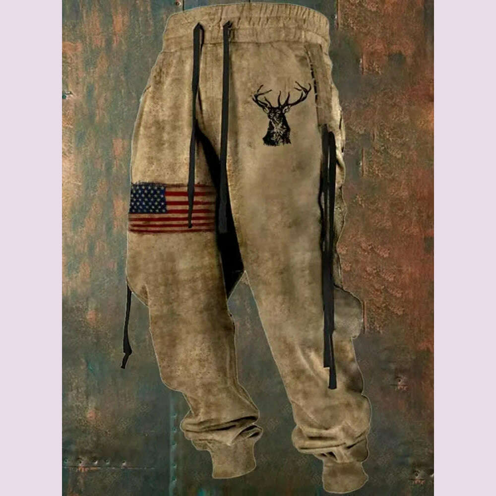 New Wide Leg Men's Sweatpants 3D Print Y2k Pants Man Casual Golf Joggers Long Outdoor Hip Hop Male Loose Trousers Gym Tracksuit - KIMLUD