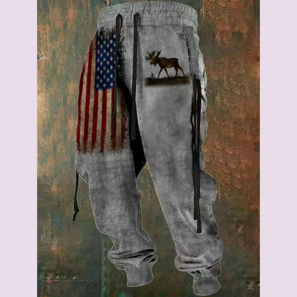 New Wide Leg Men's Sweatpants 3D Print Y2k Pants Man Casual Golf Joggers Long Outdoor Hip Hop Male Loose Trousers Gym Tracksuit - KIMLUD