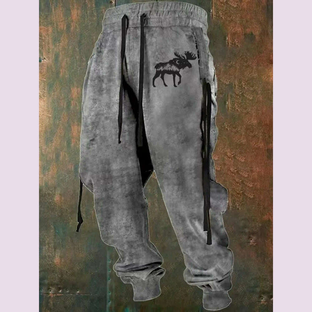 New Wide Leg Men's Sweatpants 3D Print Y2k Pants Man Casual Golf Joggers Long Outdoor Hip Hop Male Loose Trousers Gym Tracksuit - KIMLUD