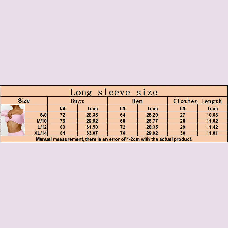 New Yoga Long sleeved Women's Outdoor Running Fitness Wear T-shirt Long sleeved Yoga Shirt Gym Push Up Workout Single Piece Top - KIMLUD