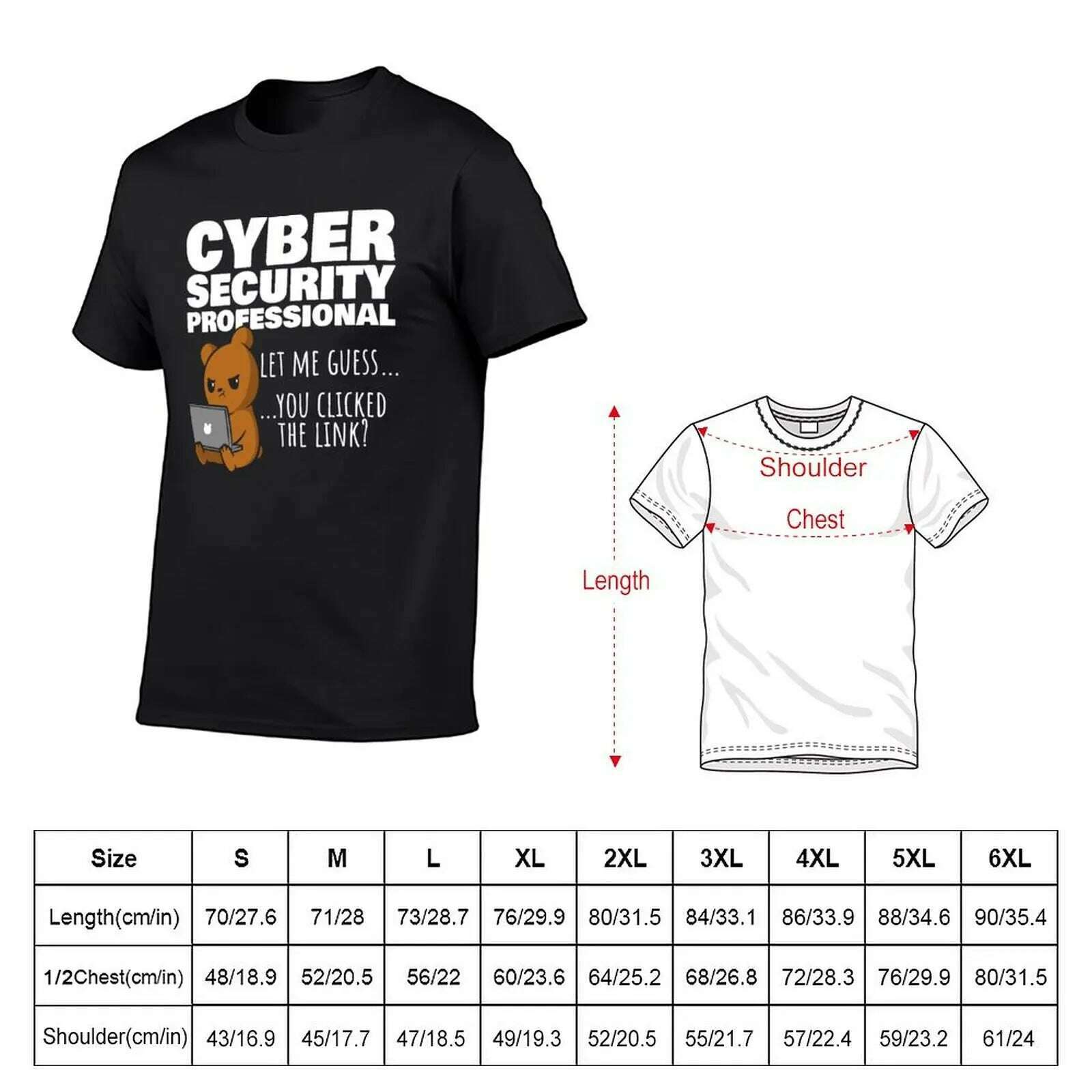 KIMLUD, New You Clicked The Link? Funny Cybersecurity Infosec T-Shirt oversized t shirts vintage t shirt kawaii clothes Men's clothing, KIMLUD Womens Clothes