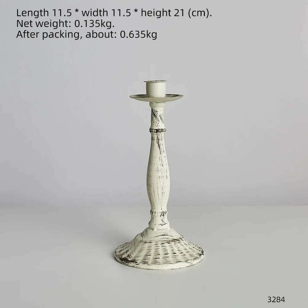 Nordic Creative Metal Candle Holder Candlestick Centerpieces Road Lead Candelabra Centerpieces Wedding Christmas Decor Love Gift - KIMLUD