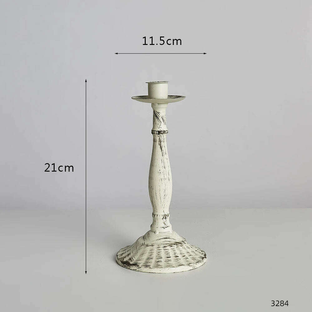 Nordic Creative Metal Candle Holder Candlestick Centerpieces Road Lead Candelabra Centerpieces Wedding Christmas Decor Love Gift - KIMLUD