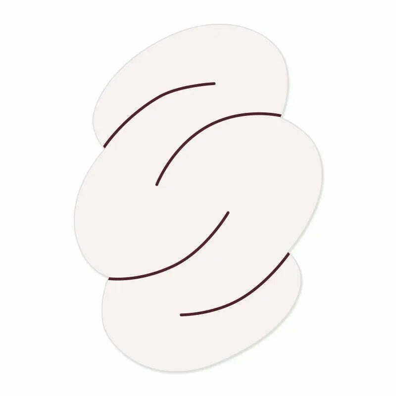 KIMLUD, Nordic Irregular Concise Living Room Carpet Decor Bedroom Rug Modern Bedside Coffee Table Floor Mat Girls Room Lovely Mat, 1 / 120x160cm, KIMLUD APPAREL - Womens Clothes