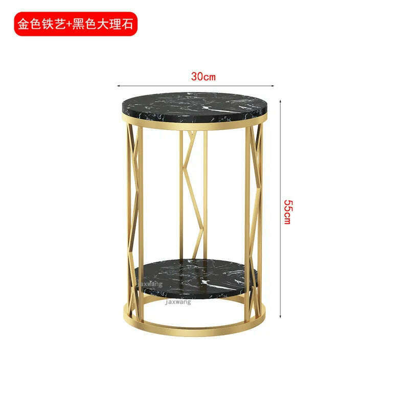 KIMLUD, Nordic Sofa Side Cabinet Luxury Removable Small Coffee Table Modern Bedroom Furniture Simple Bedside Small Round Table, D 1, KIMLUD APPAREL - Womens Clothes