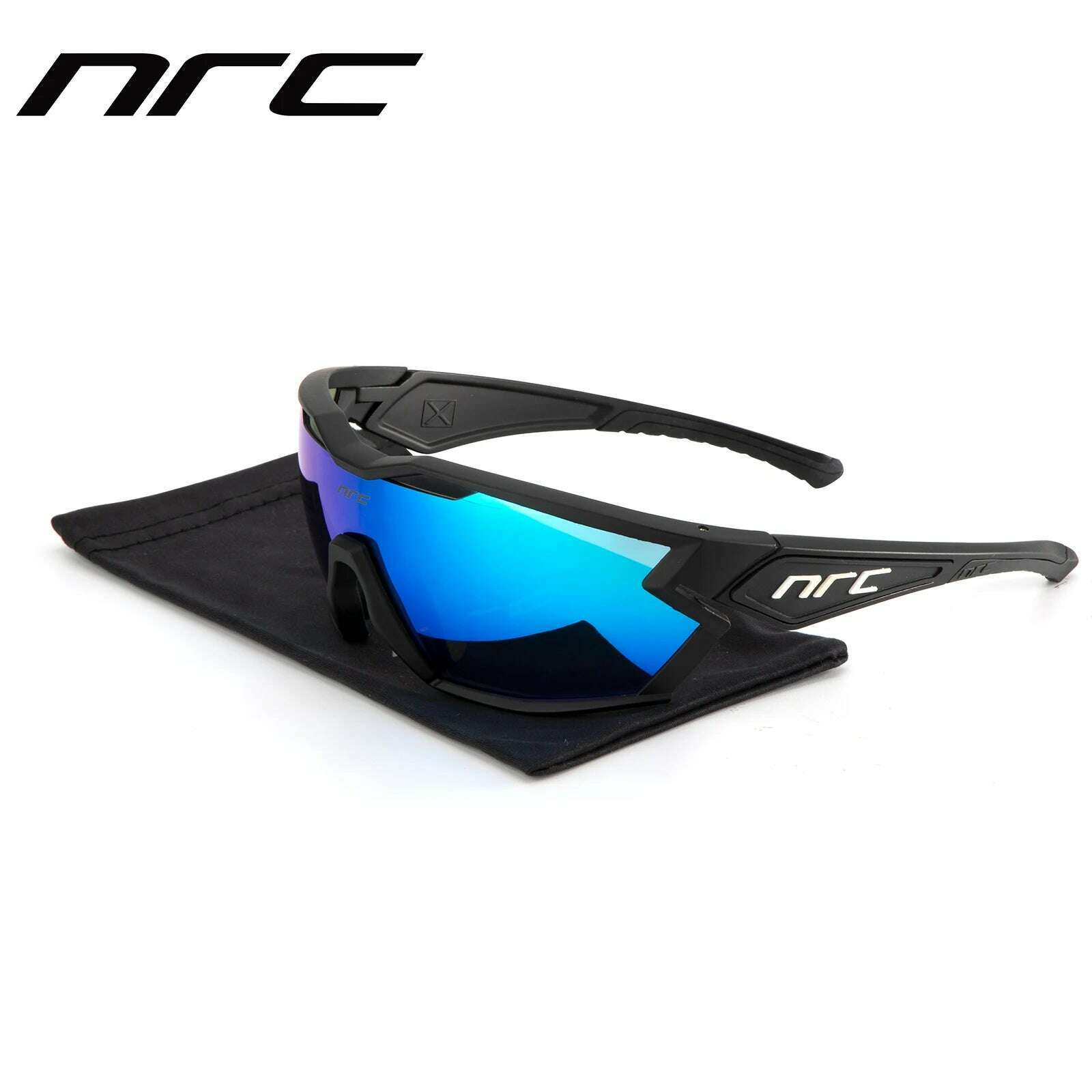 NRC Cycling Sunglasses Woman Bike Goggles Man 1 lens Cycling Glasses Outdoor UV400 Sports Bicycle Eyewear Sunglasses Eyepieces - KIMLUD