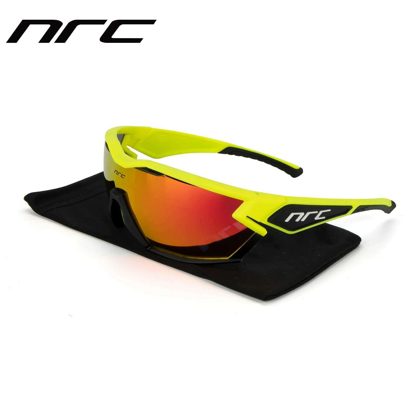 NRC Cycling Sunglasses Woman Bike Goggles Man 1 lens Cycling Glasses Outdoor UV400 Sports Bicycle Eyewear Sunglasses Eyepieces - KIMLUD