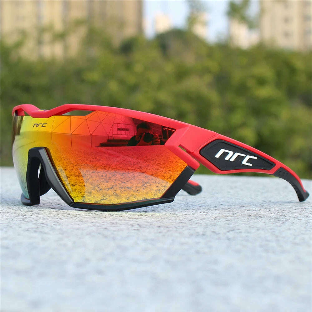 NRC X2 PRide 3lens Cycling Glasses Man Mountain Bike Bicycle Sport Sunglasses MTB Cycling Eyewear Woman - KIMLUD