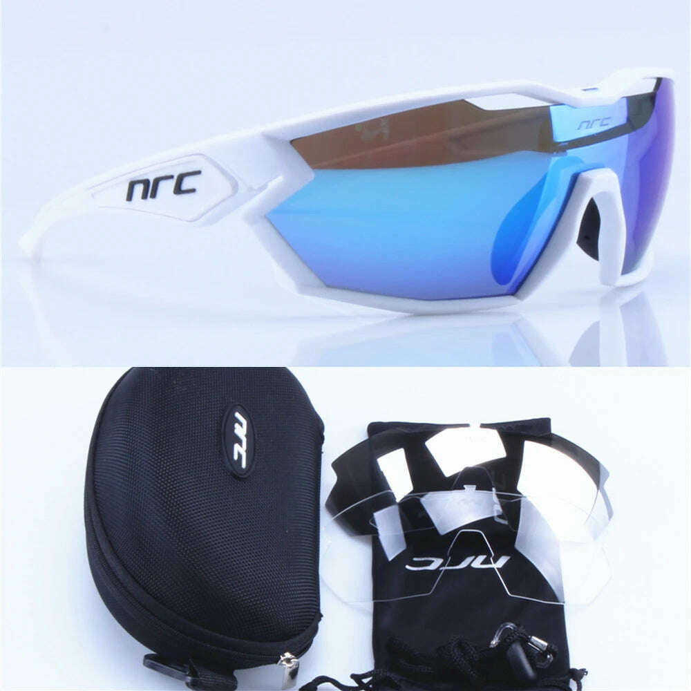 NRC X2 PRide 3lens Cycling Glasses Man Mountain Bike Bicycle Sport Sunglasses MTB Cycling Eyewear Woman - KIMLUD