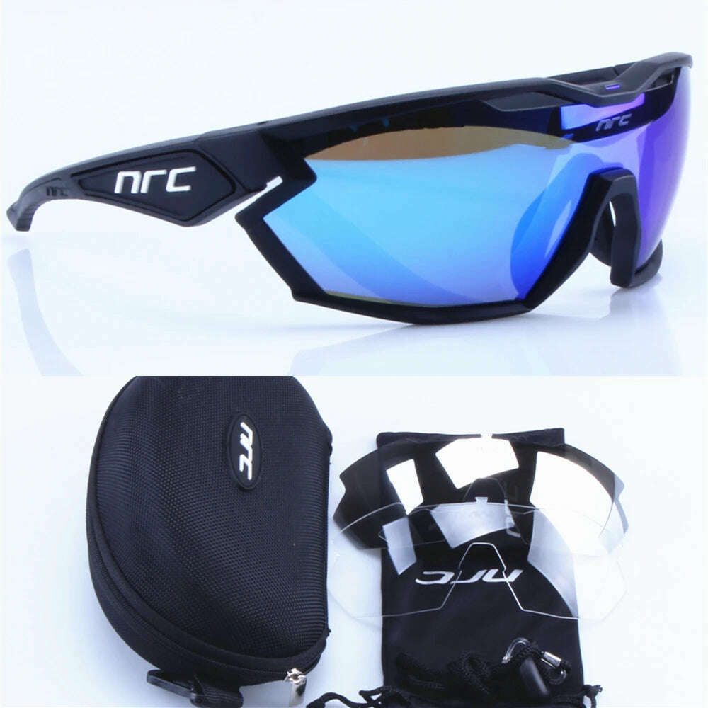 NRC X2 PRide 3lens Cycling Glasses Man Mountain Bike Bicycle Sport Sunglasses MTB Cycling Eyewear Woman - KIMLUD