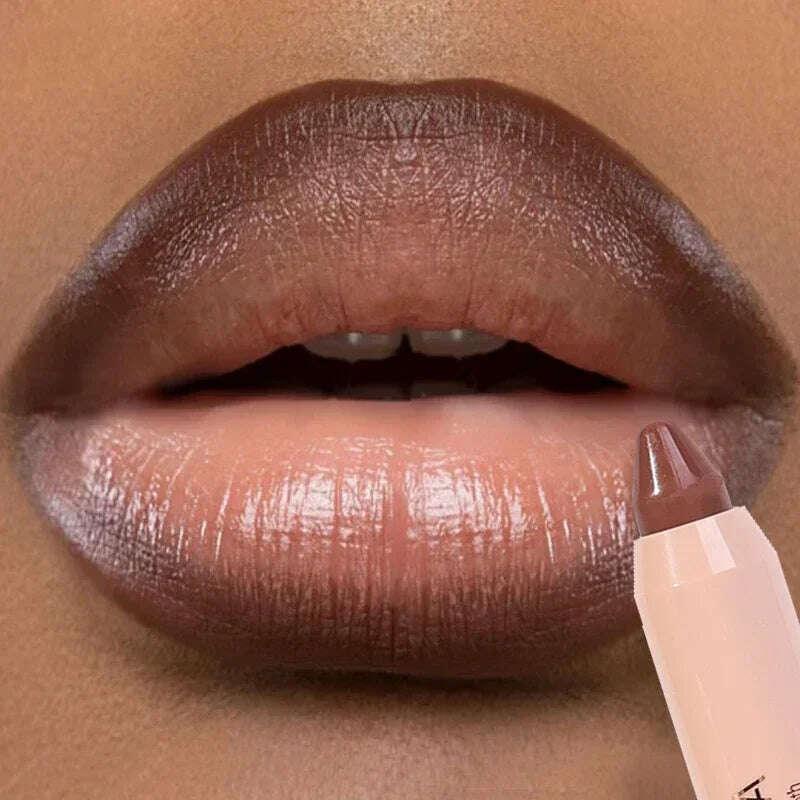 KIMLUD, Nude Brown Lipliner Pen Waterproof Red Matte Contour Tint Lipstick Lasting Non-stick Cup Lipliner Pen Lips Makeup Cosmetic, KIMLUD Womens Clothes