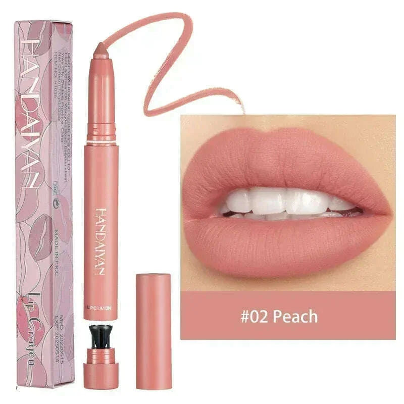 KIMLUD, Nude Brown Lipliner Pen Waterproof Red Matte Contour Tint Lipstick Lasting Non-stick Cup Lipliner Pen Lips Makeup Cosmetic, KIMLUD Womens Clothes