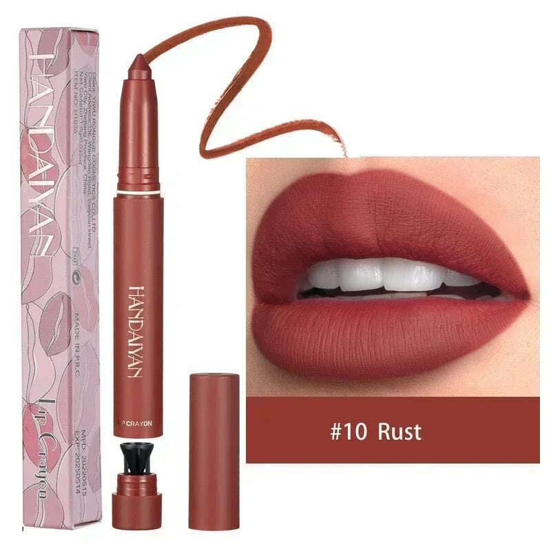 KIMLUD, Nude Brown Lipliner Pen Waterproof Red Matte Contour Tint Lipstick Lasting Non-stick Cup Lipliner Pen Lips Makeup Cosmetic, KIMLUD Womens Clothes