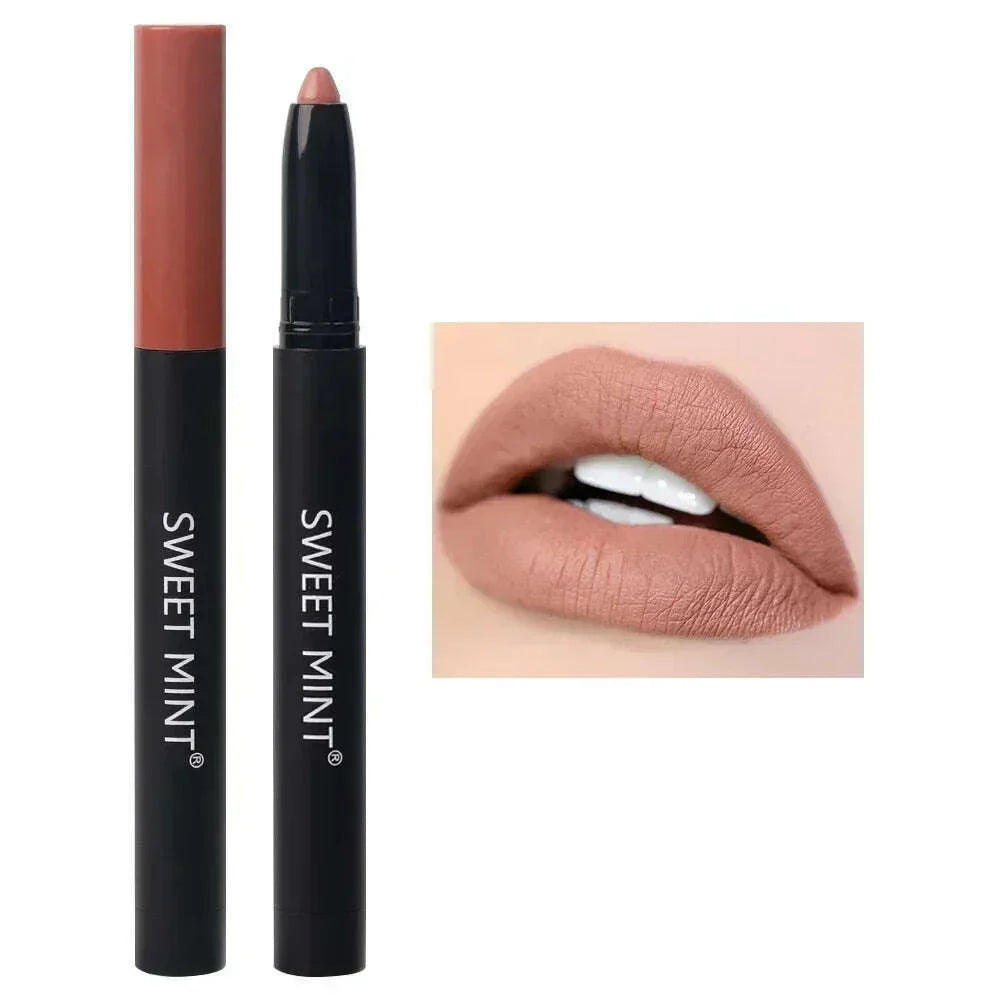 KIMLUD, Nude Brown Lipliner Pen Waterproof Red Matte Contour Tint Lipstick Lasting Non-stick Cup Lipliner Pen Lips Makeup Cosmetic, KIMLUD Womens Clothes