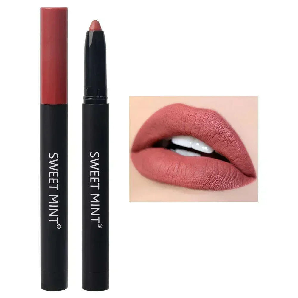 KIMLUD, Nude Brown Lipliner Pen Waterproof Red Matte Contour Tint Lipstick Lasting Non-stick Cup Lipliner Pen Lips Makeup Cosmetic, KIMLUD Womens Clothes